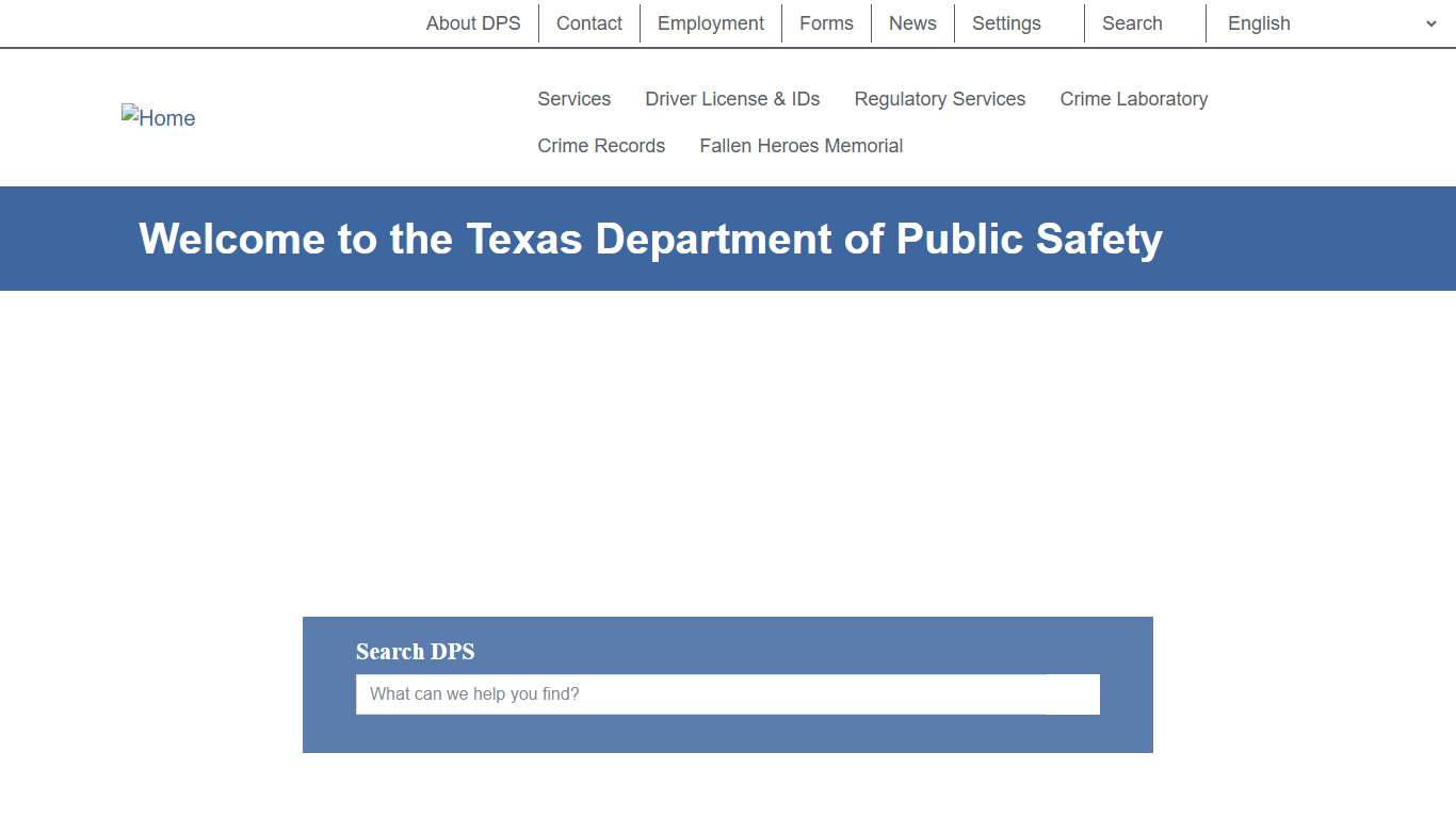 Welcome to the Texas Department of Public Safety | Department of Public Safety