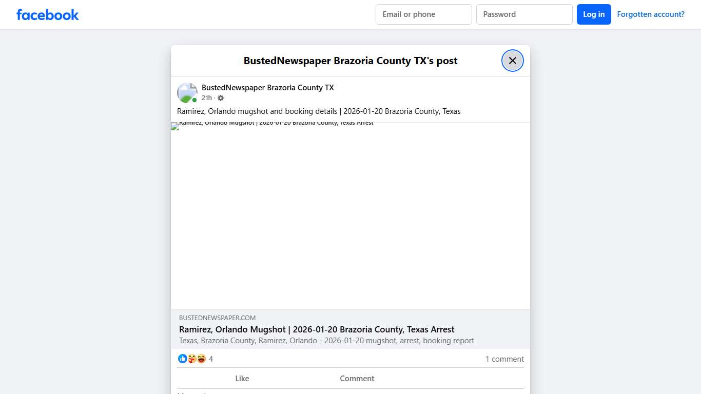 Ramirez, Orlando... - BustedNewspaper Brazoria County TX | Facebook